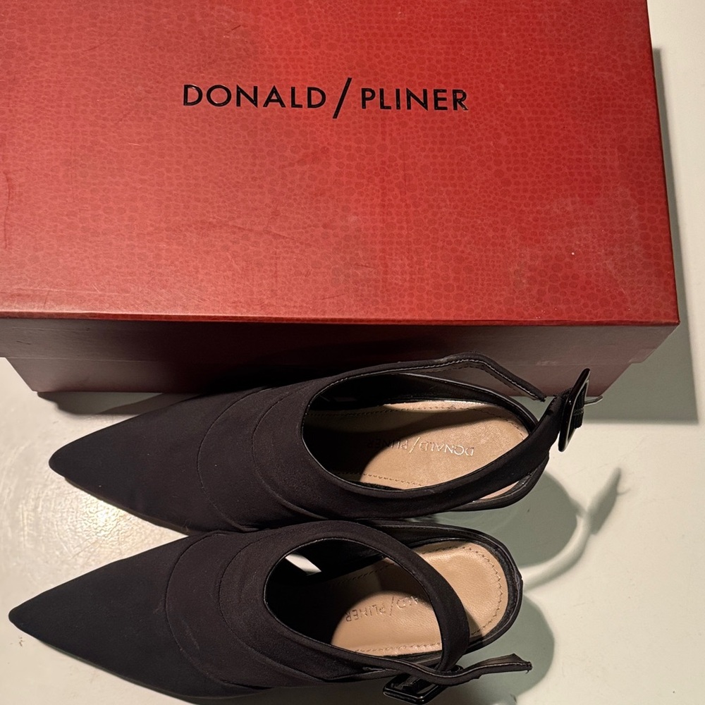 Donald J. Pliner Elegant Black Slingback Heels